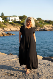 Svart – Stenig strand walking
