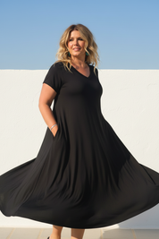Svart V-neck – Twirl